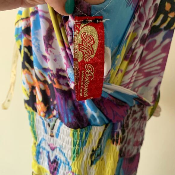 NEW  Y2K Apple Bottoms Dress Bright Print Size Small NWT VTG - Picture 4 of 6